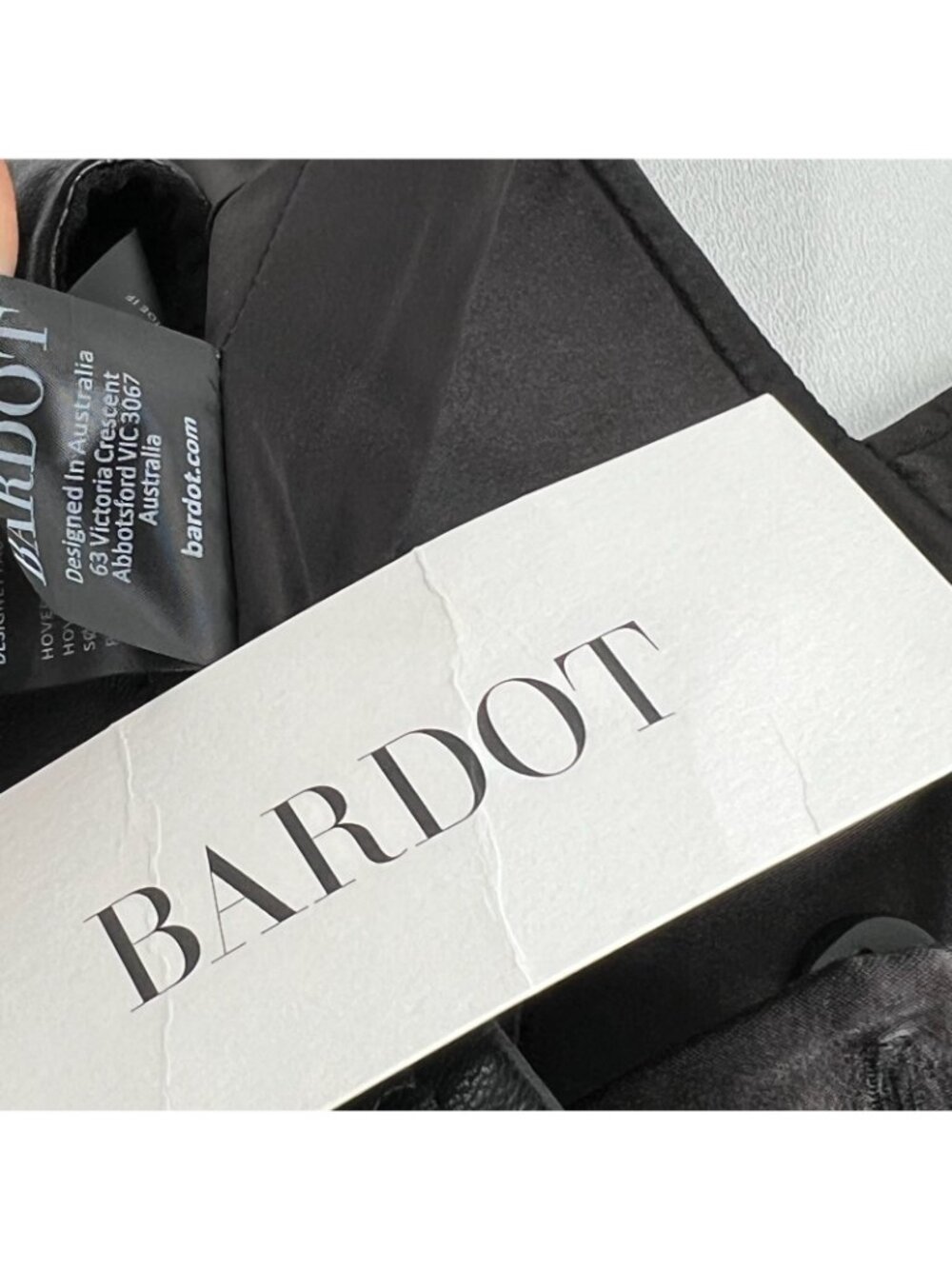 Bardot Faux Leather Corset Bustier Top Women 4 Boned Back Zip Cropped Cami Black - Picture 12 of 13